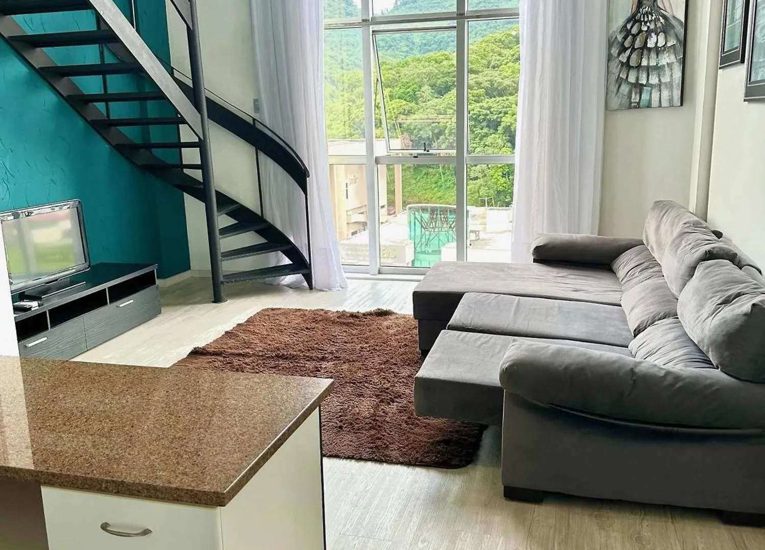 הוילה Jaraguá do Sul Saint Sebastian Flat 603- Com Hidro! Ate 3 Pessoas, Duplex, No Centro